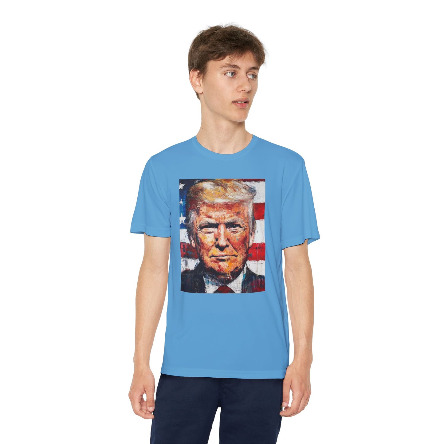 Youth Competitor Tee - Patriotic Donald Trump Art Shirt