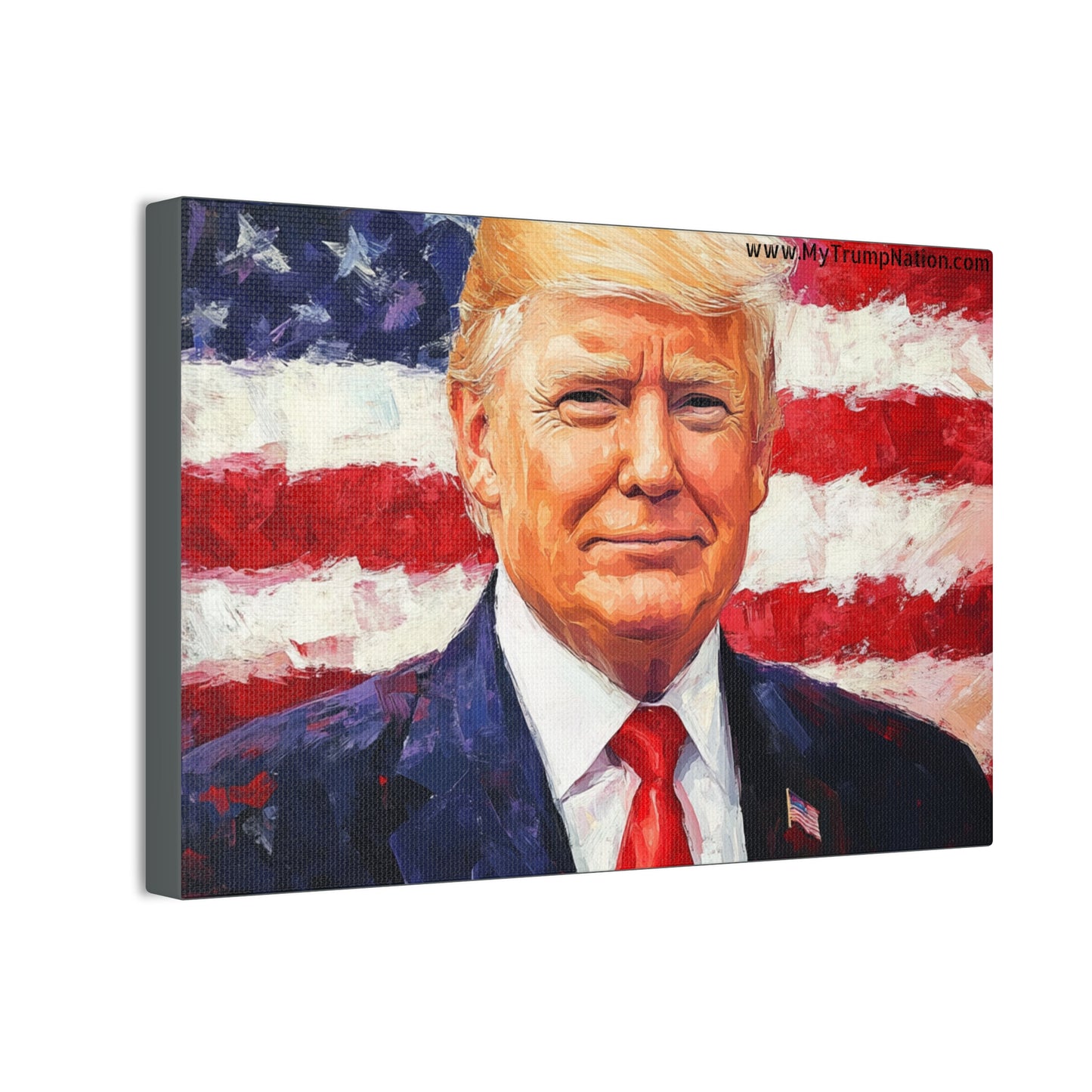 Donald Trump Patriotic Canvas Art