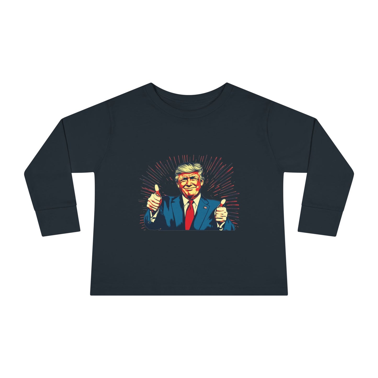 Toddler Long Sleeve Tee - "Best Grandma" Trump Design