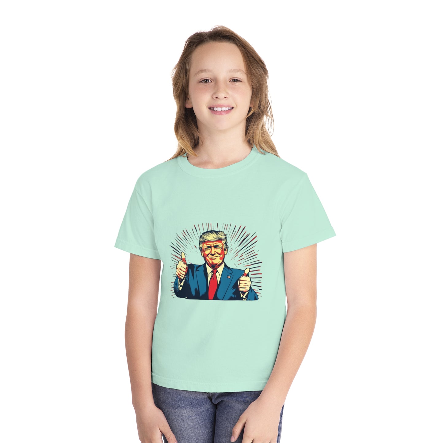 Youth Midweight Tee - Thumbs Up Graphic Shirt