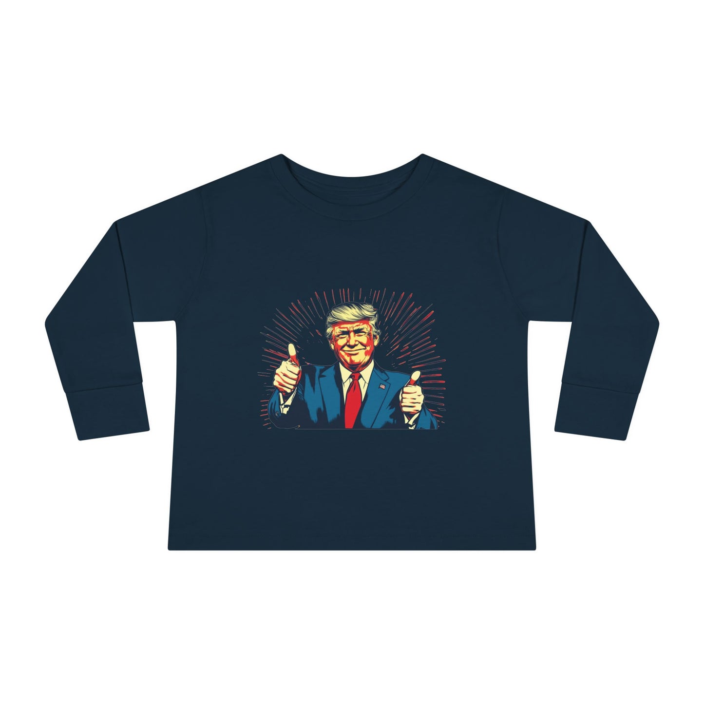 Toddler Long Sleeve Tee - "Best Grandma" Trump Design