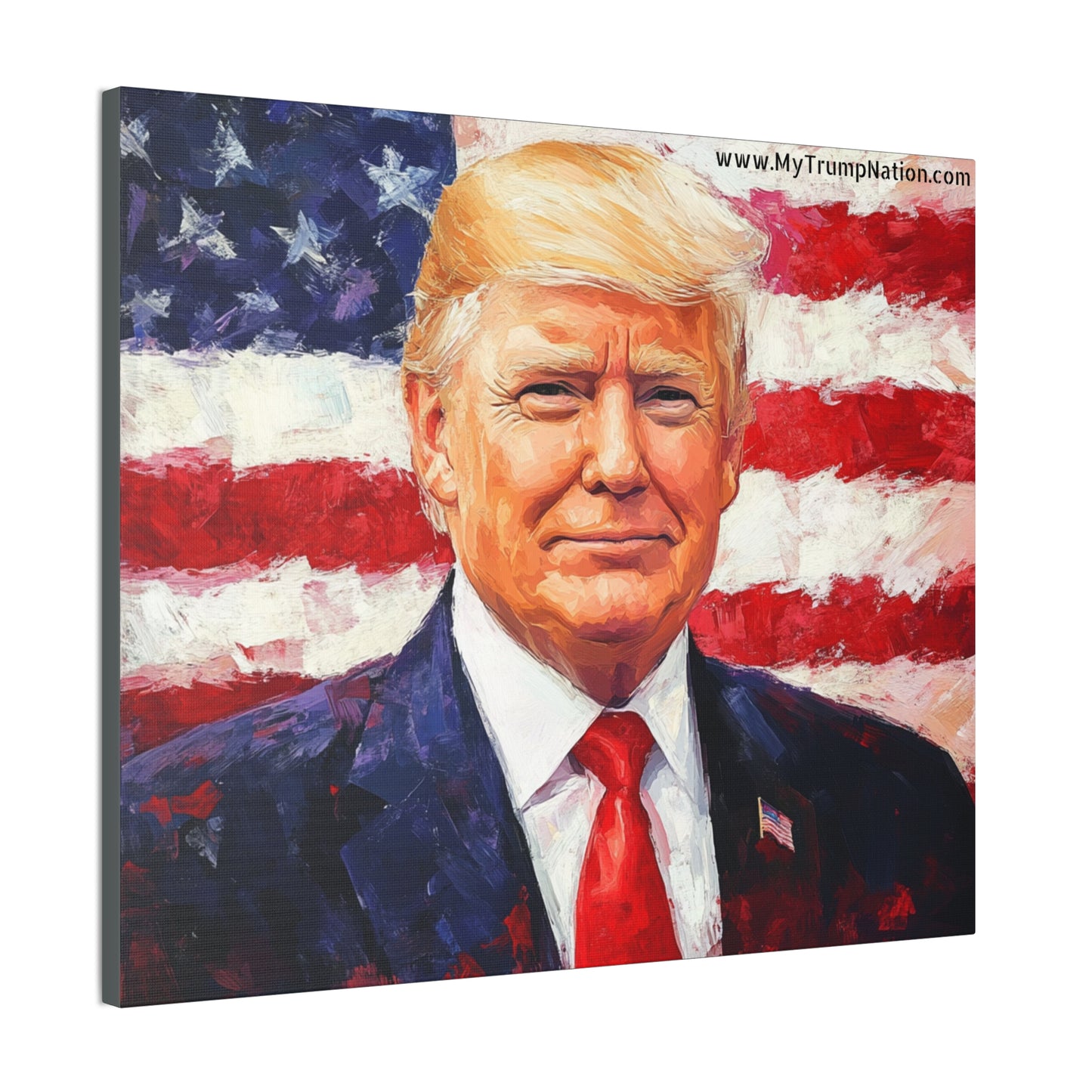 Donald Trump Patriotic Canvas Art
