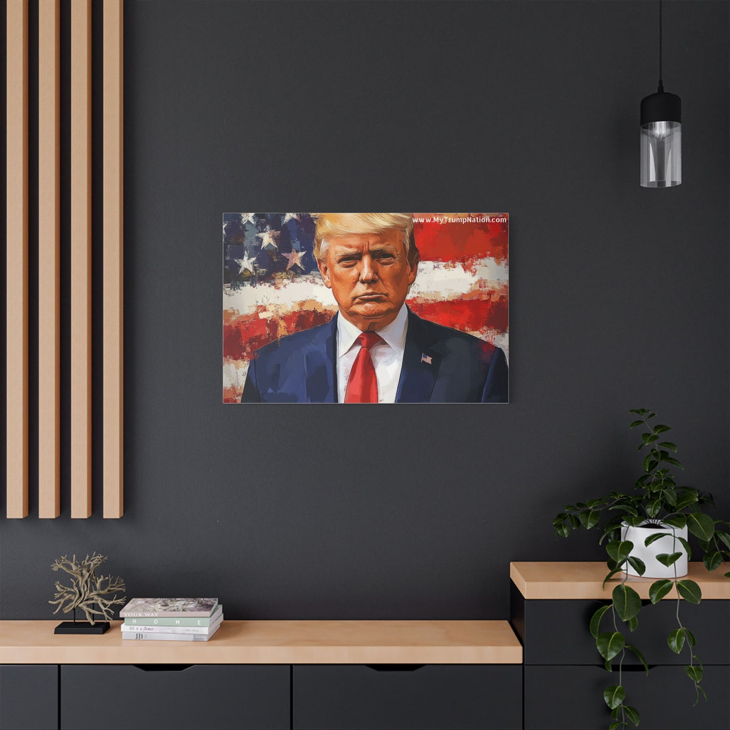 Donald Trump Patriotic Canvas Art