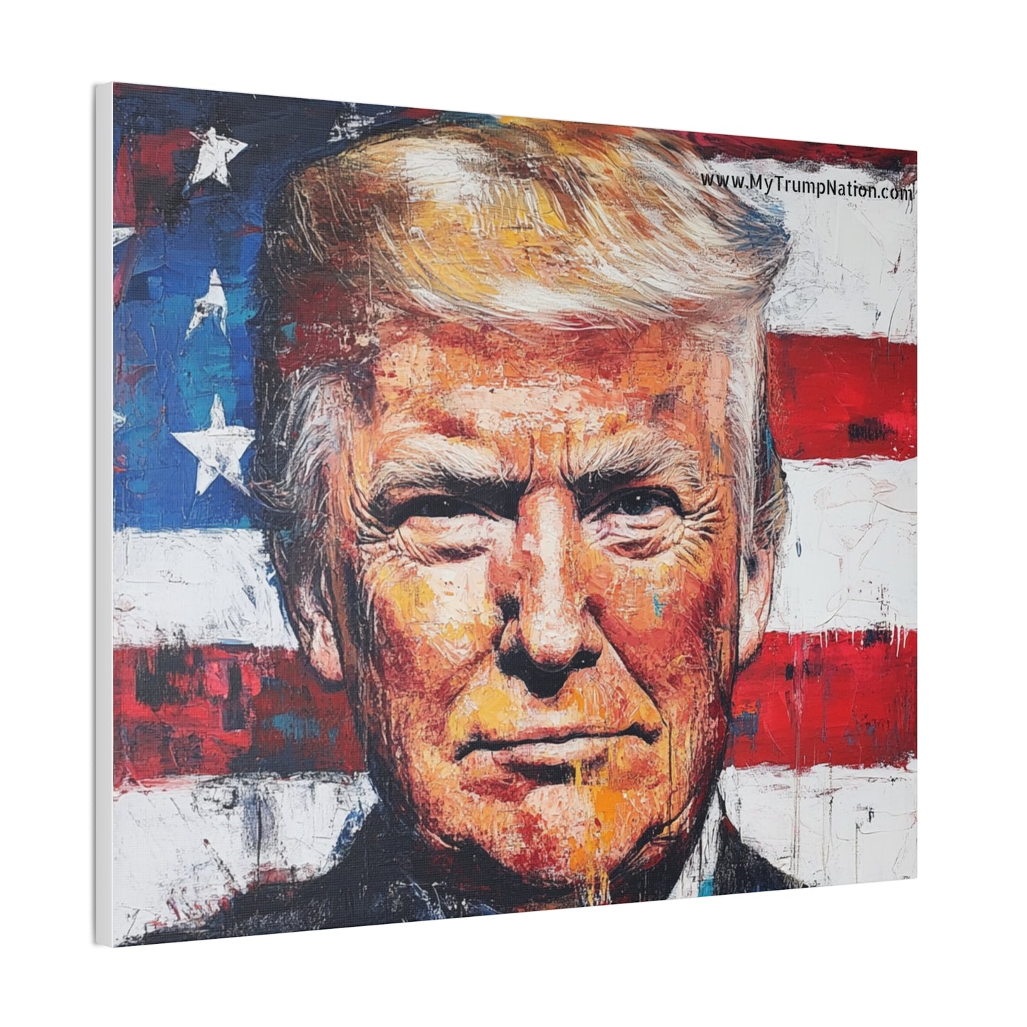 Donald Trump Patriotic Canvas Art