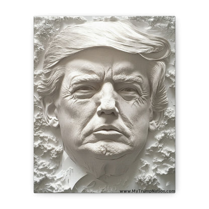 Artistic Matte Canvas Wall Art - Donald Trump 3D Relief Design