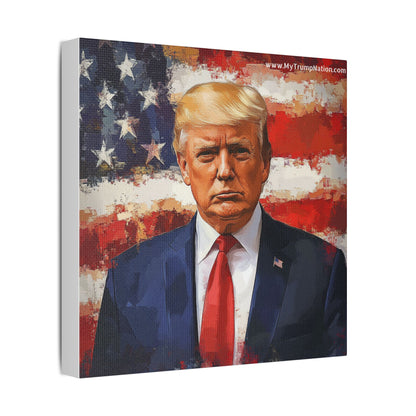 Donald Trump Patriotic Canvas Art