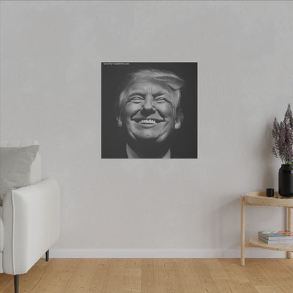 Donald Trump Black & White Canvas Art