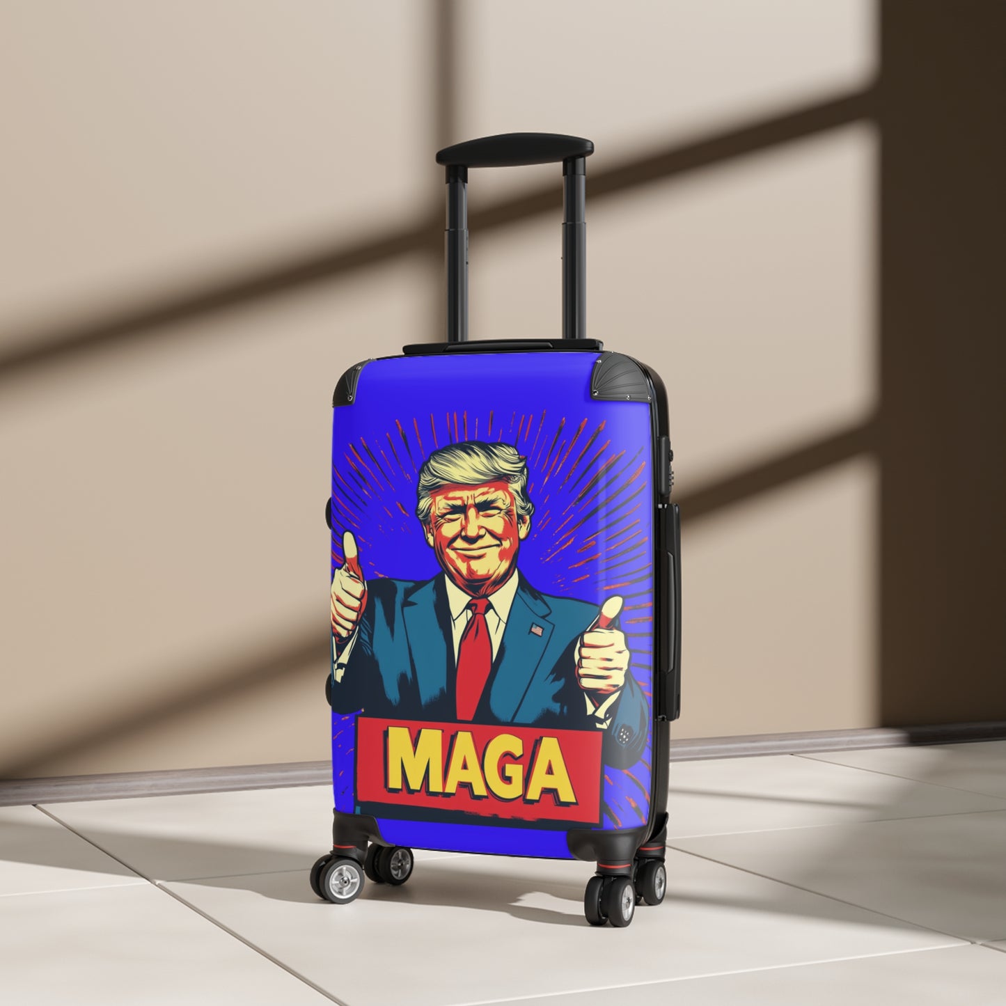MAGA Travel Suitcase - Vibrant Carry-On for Political Enthusiasts