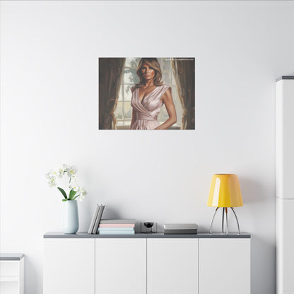 Melania Trump Elegant Canvas Art