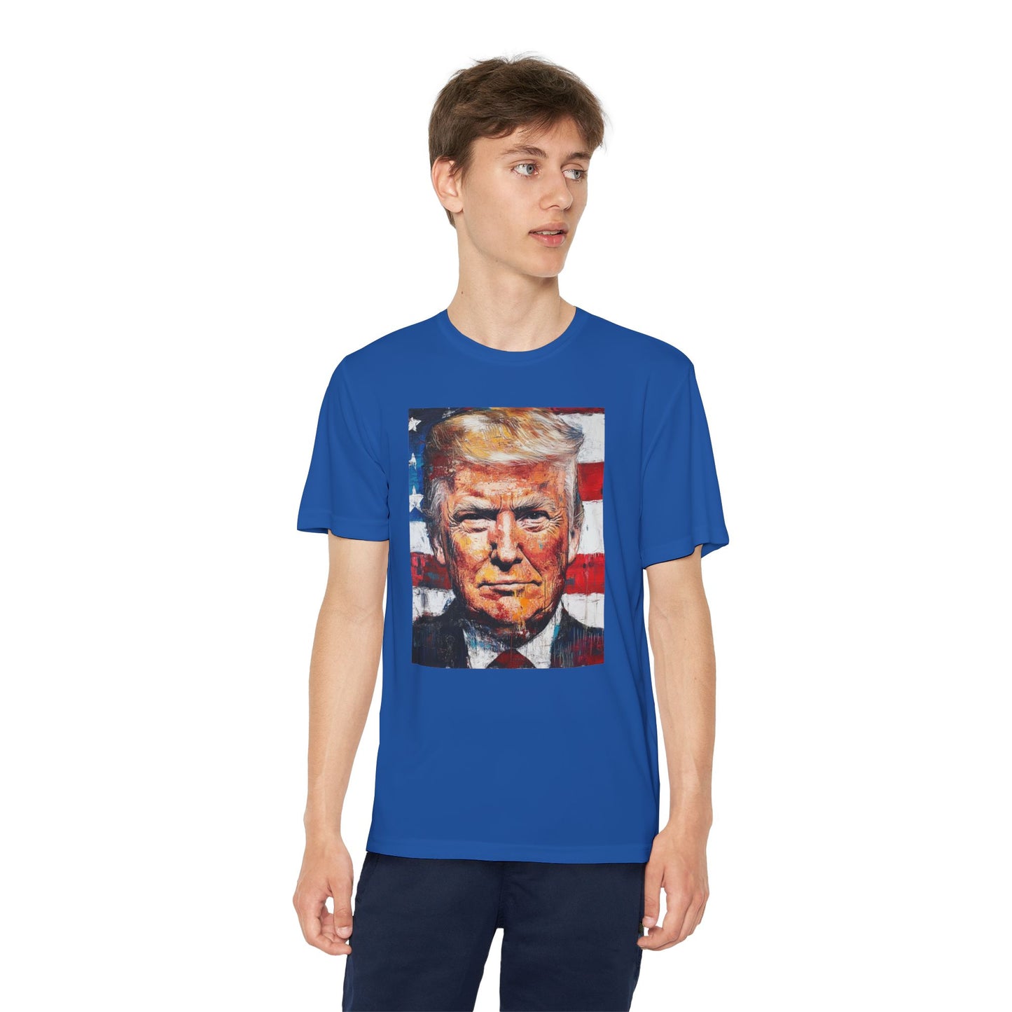 Youth Competitor Tee - Patriotic Donald Trump Art Shirt