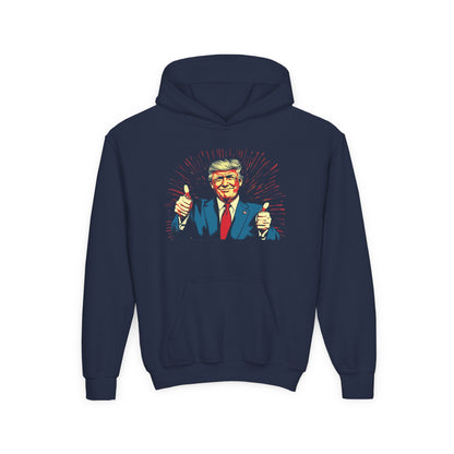 Youth Hoodie with Patriotic Design - Perfect for Political Events and Casual Wear