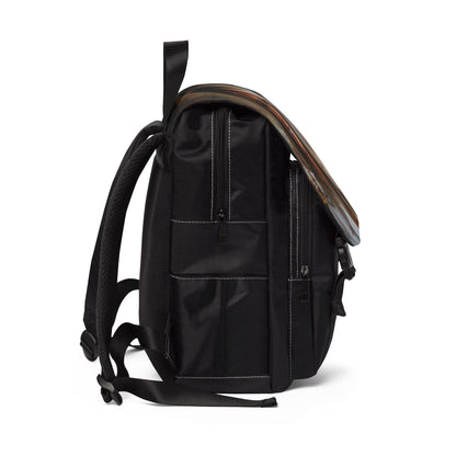 Stylish Unisex Casual Shoulder Backpack with Artistic Design