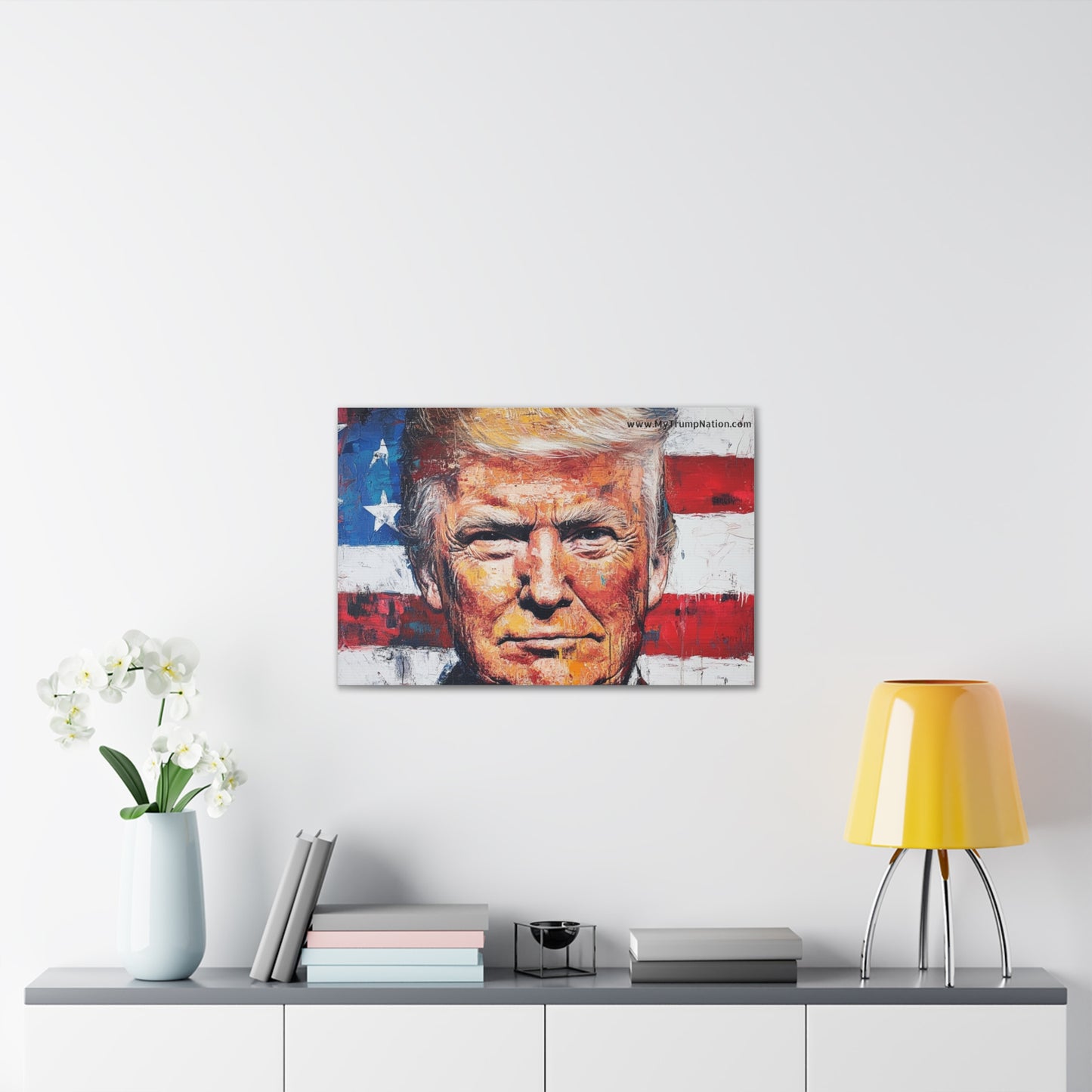 Donald Trump Patriotic Canvas Art