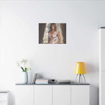 Melania Trump Elegant Canvas Art