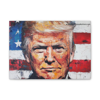 Donald Trump Patriotic Canvas Art