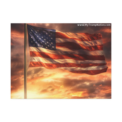American Flag Canvas Art