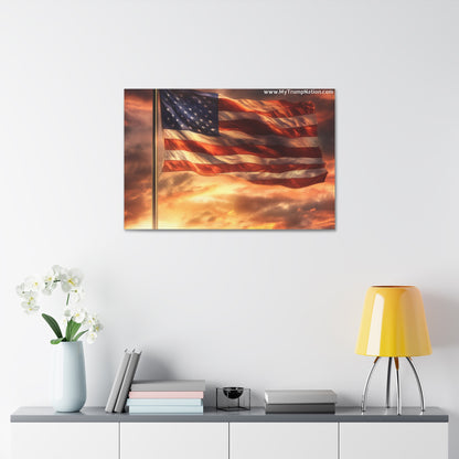 American Flag Canvas Art