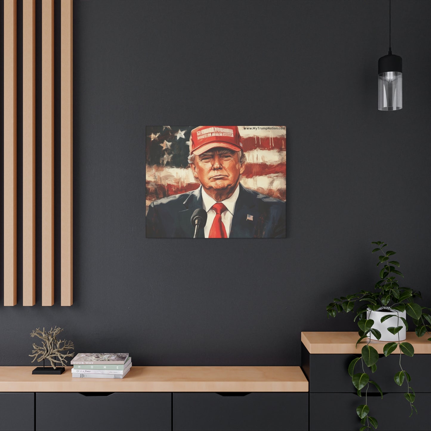 Patriotic Matte Canvas Art - Trump 2024 Wall Decor