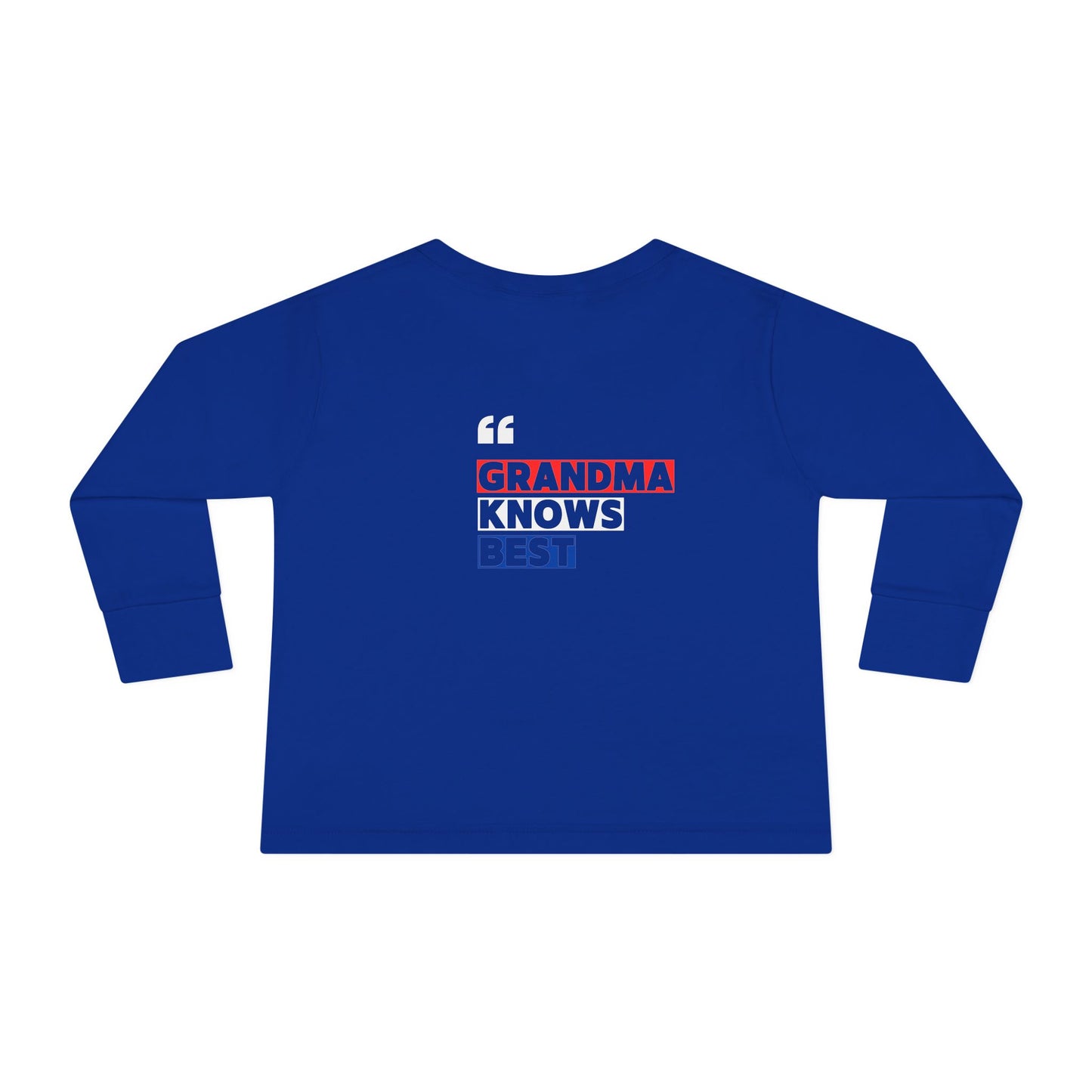 Toddler Long Sleeve Tee - "Best Grandma" Trump Design