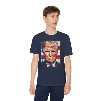 Youth Competitor Tee - Patriotic Donald Trump Art Shirt