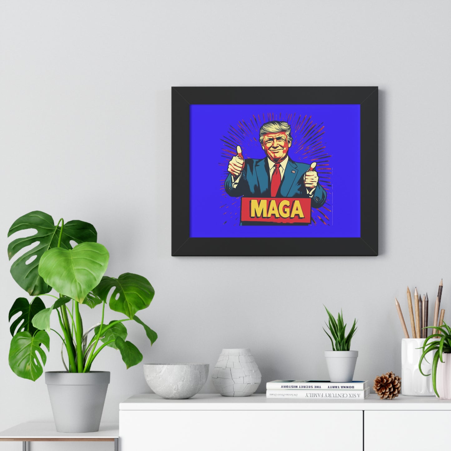 Motivational Framed Horizontal Poster - MAGA Artwork