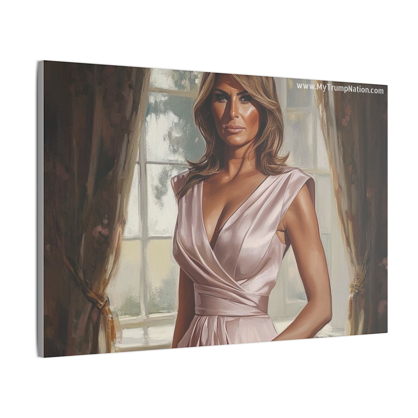 Melania Trump Elegant Canvas Art