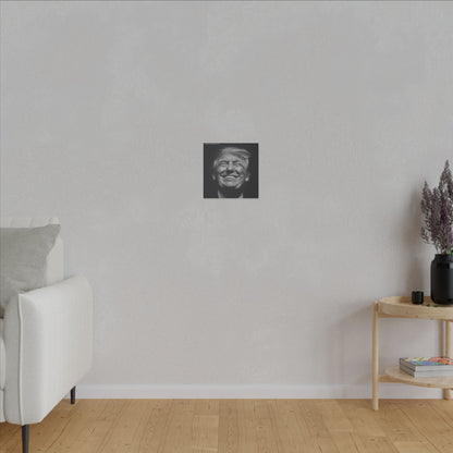 Donald Trump Black & White Canvas Art