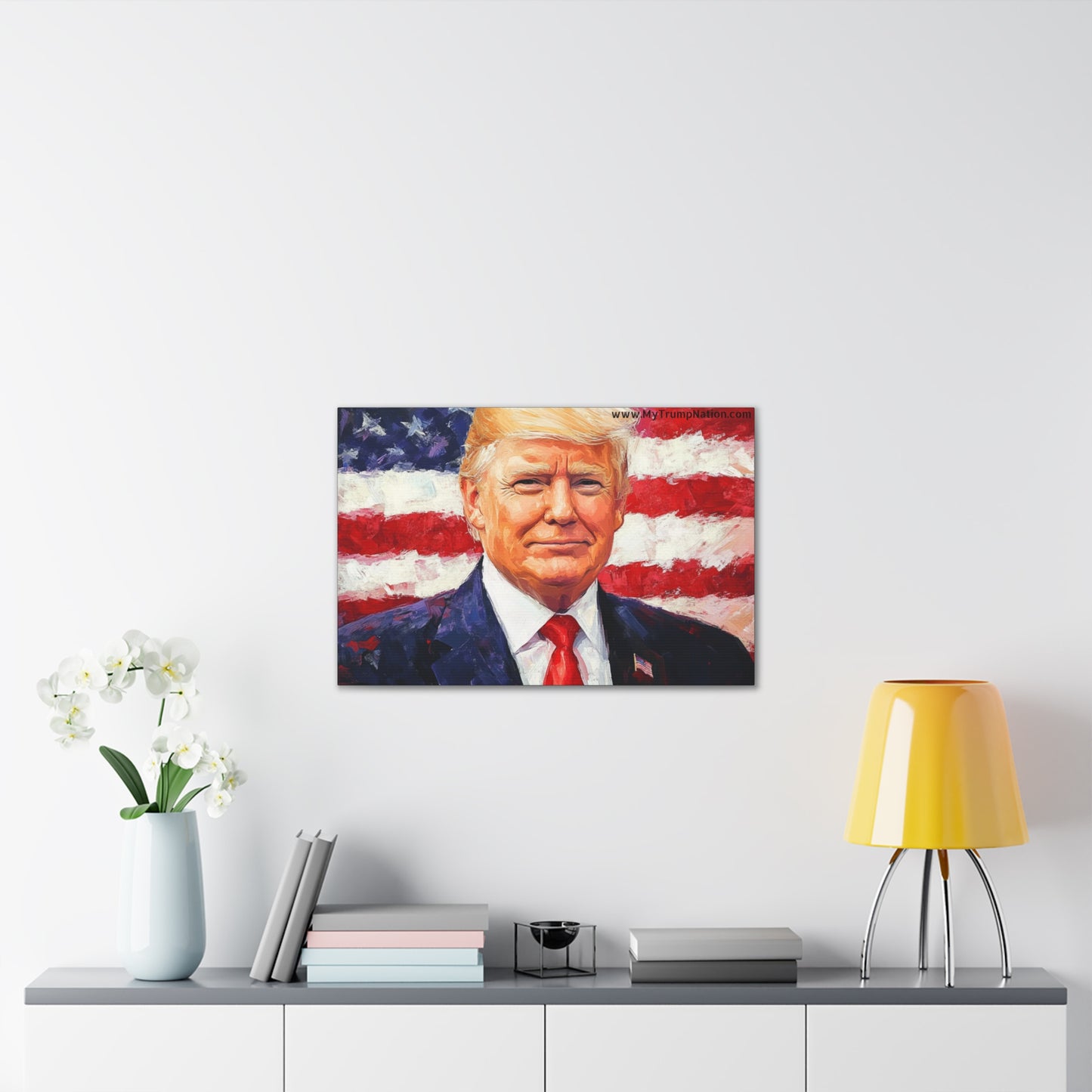 Donald Trump Patriotic Canvas Art