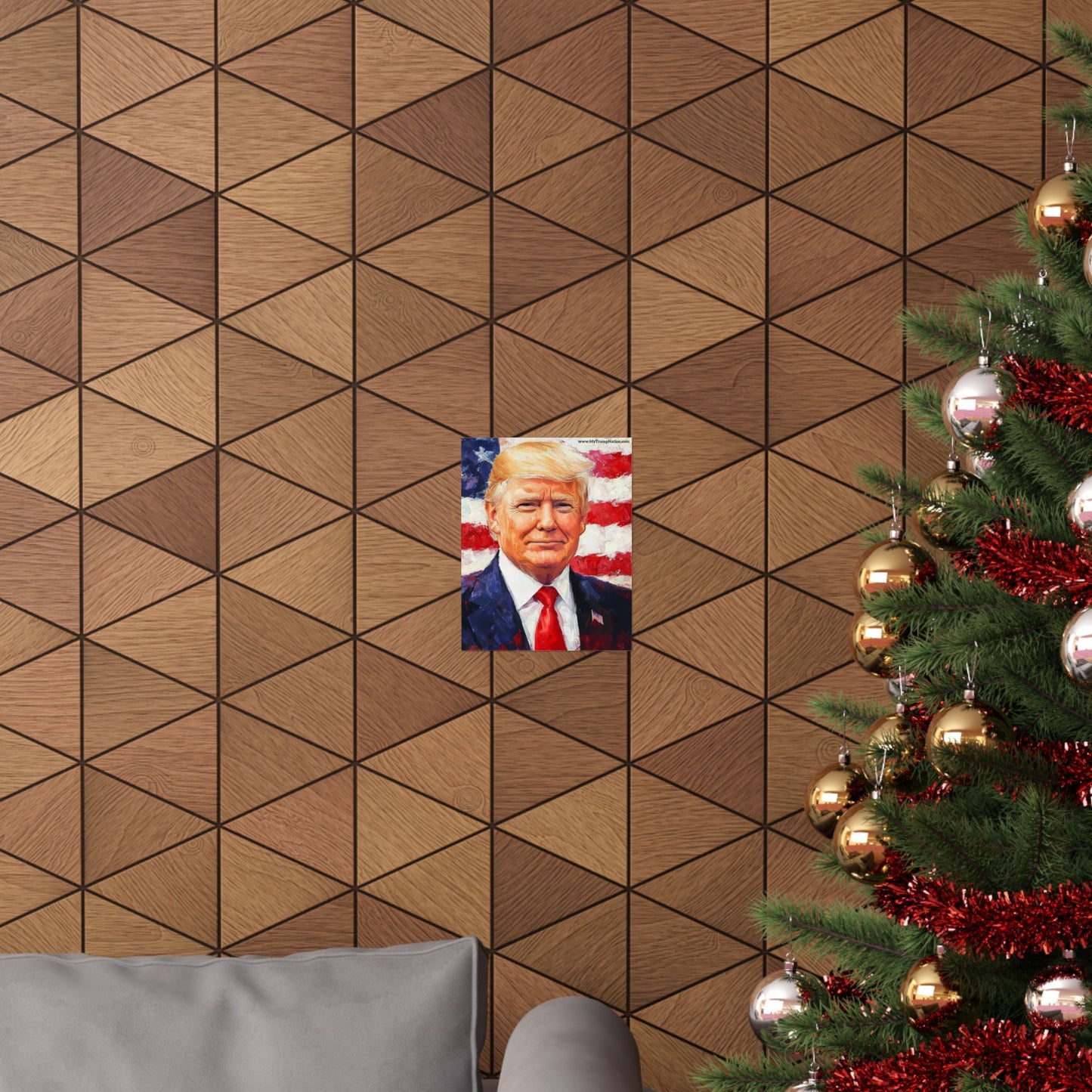 Patriotic Donald Trump Matte Vertical Poster - Bold Artwork for Home and Office Decor