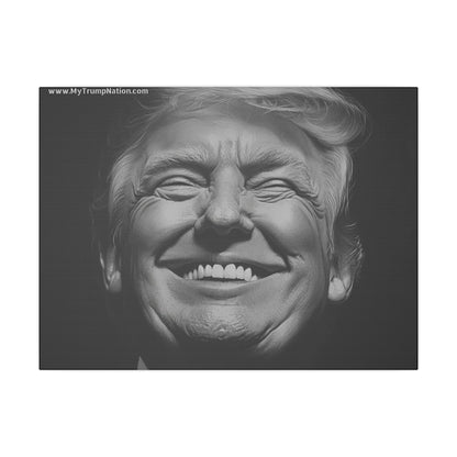 Donald Trump Black & White Canvas Art