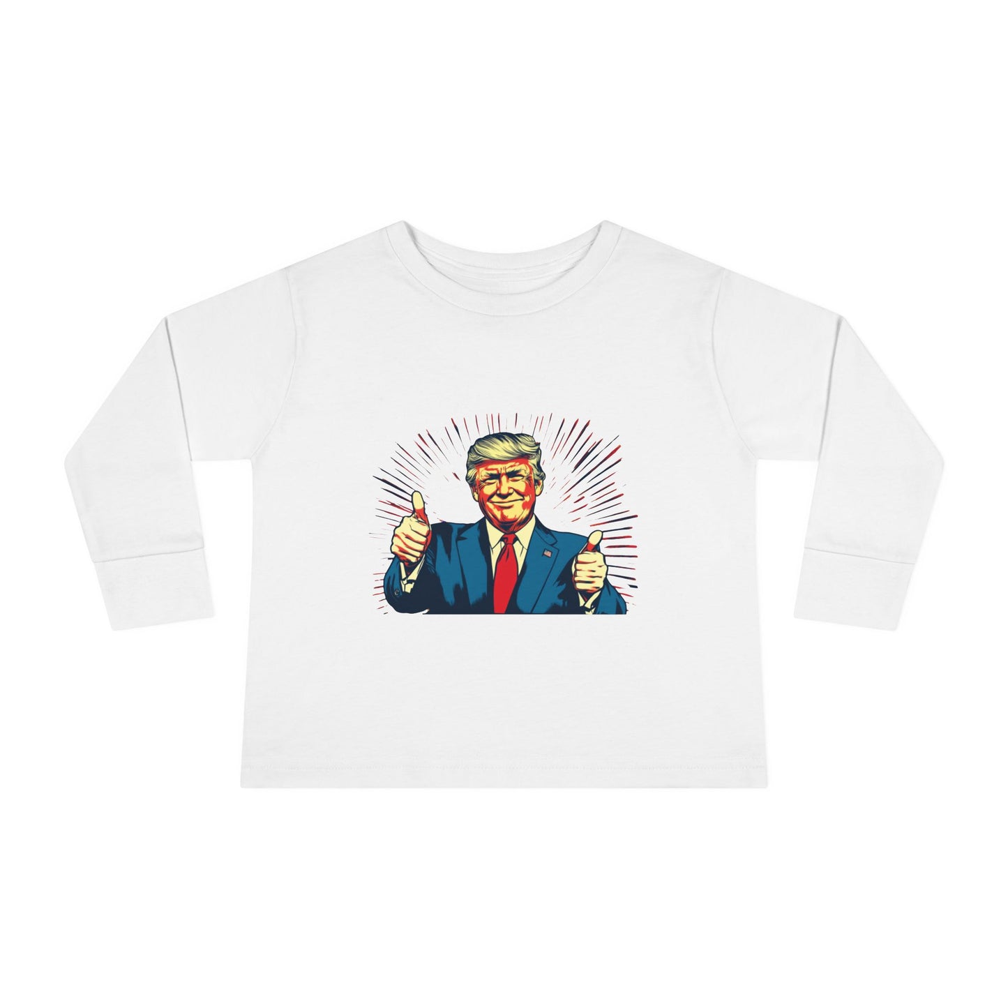 Toddler Long Sleeve Tee - "Best Grandma" Trump Design