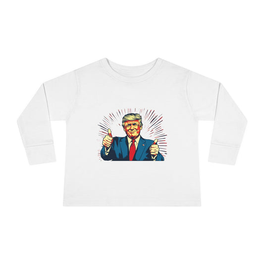 Toddler Long Sleeve Tee - "Best Grandma" Trump Design