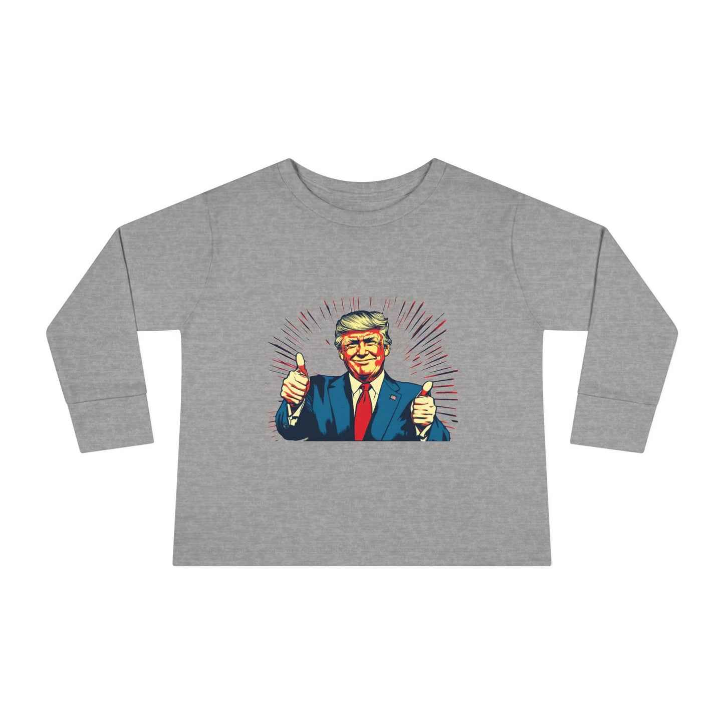 Toddler Long Sleeve Tee - "Best Grandma" Trump Design