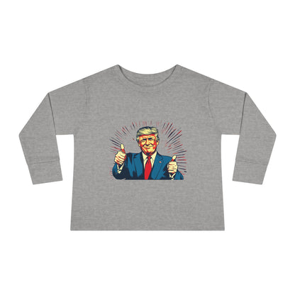 Toddler Long Sleeve Tee - "Best Grandma" Trump Design