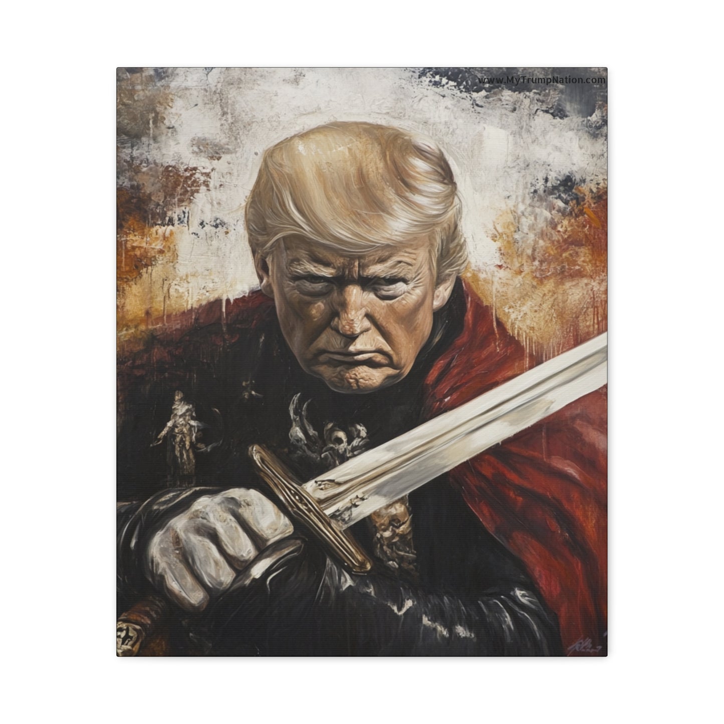 Heroic Canvas Art - Dramatic Portrait of a Leader