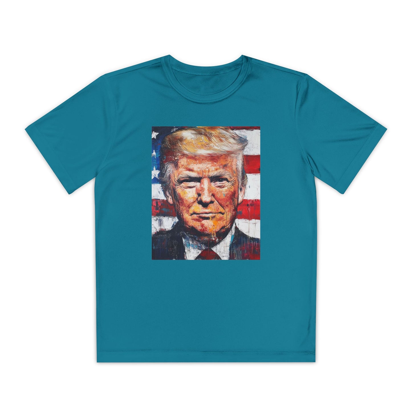 Youth Competitor Tee - Patriotic Donald Trump Art Shirt