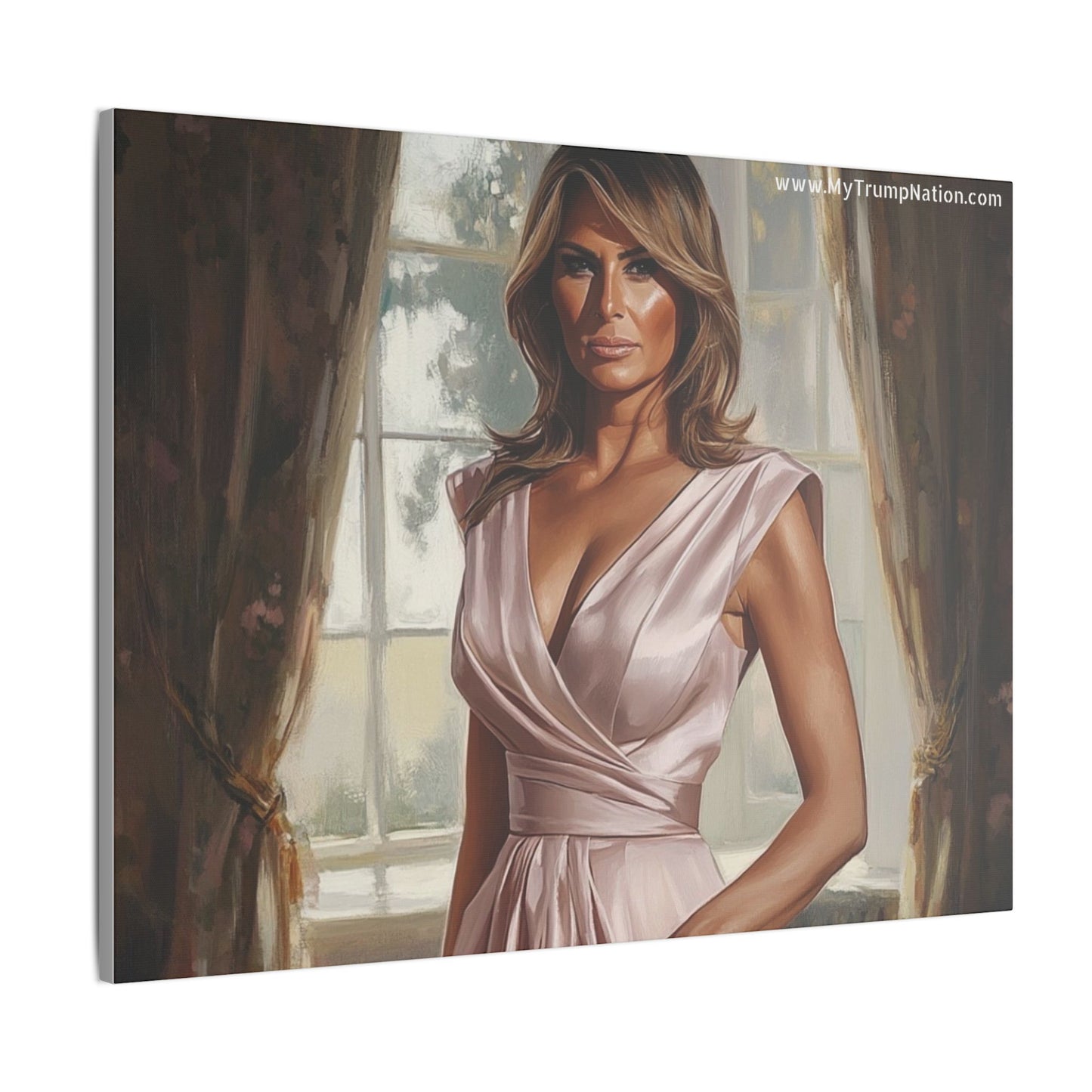Melania Trump Elegant Canvas Art