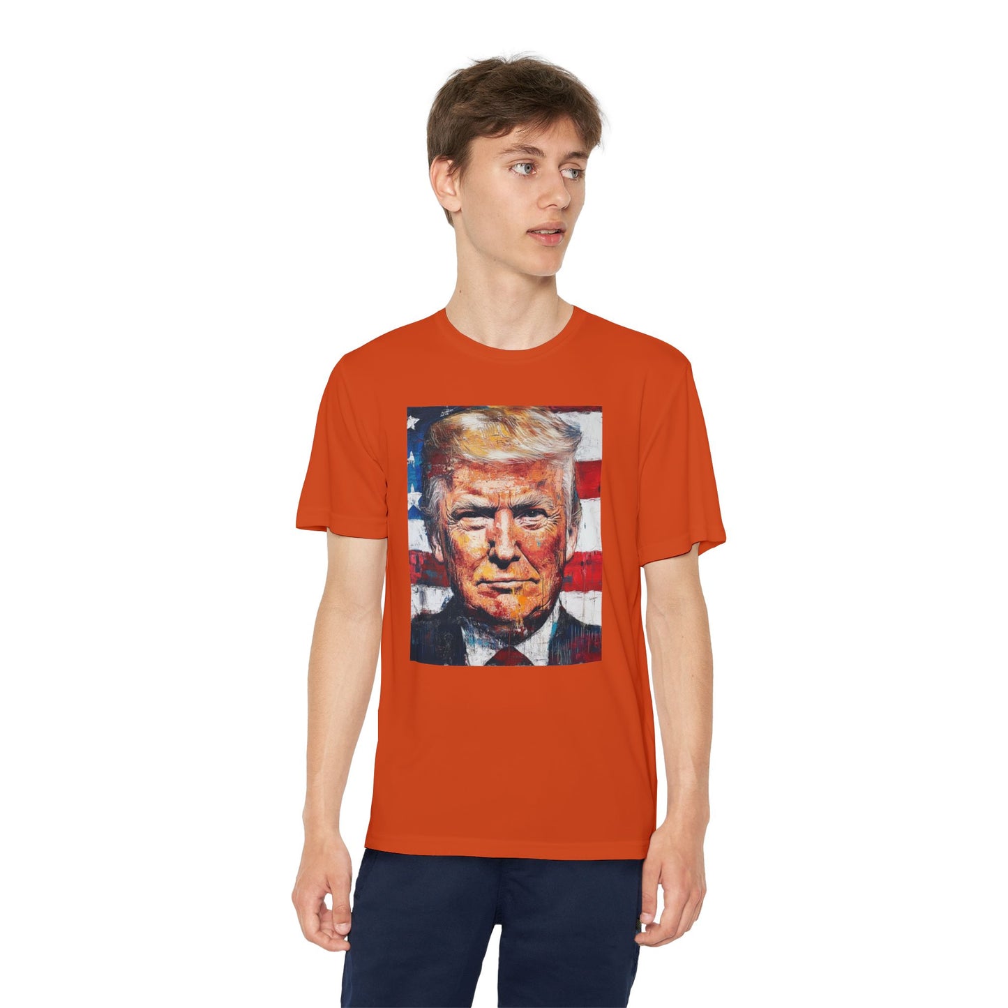 Youth Competitor Tee - Patriotic Donald Trump Art Shirt