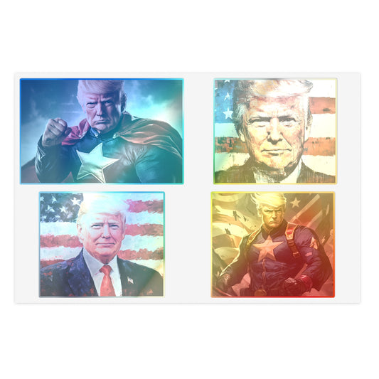 Donald Trump Patriotic Sticker Set, 10pcs
