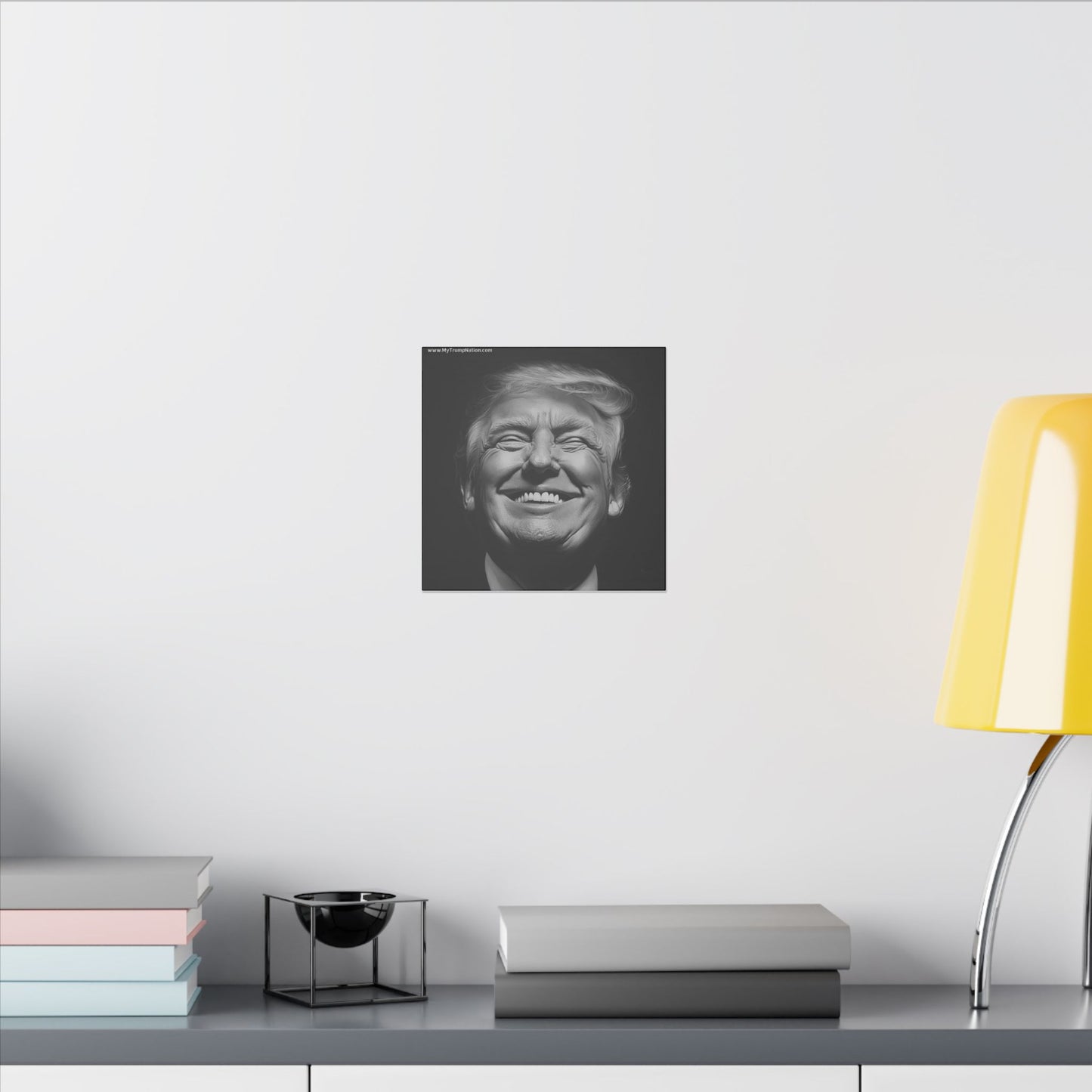 Donald Trump Black & White Canvas Art