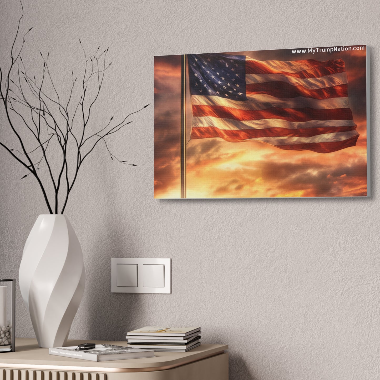 American Flag Canvas Art