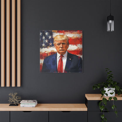 Donald Trump Patriotic Canvas Art