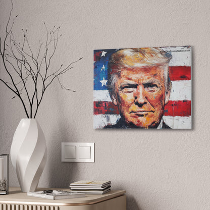 Donald Trump Patriotic Canvas Art