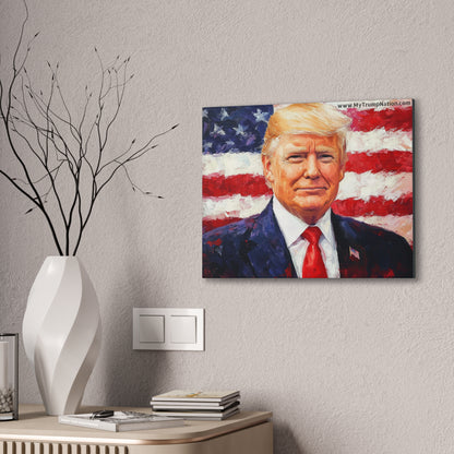 Donald Trump Patriotic Canvas Art