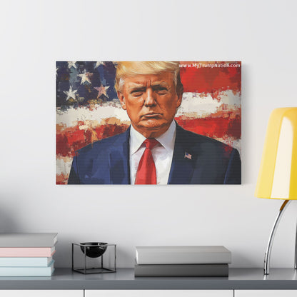 Donald Trump Patriotic Canvas Art