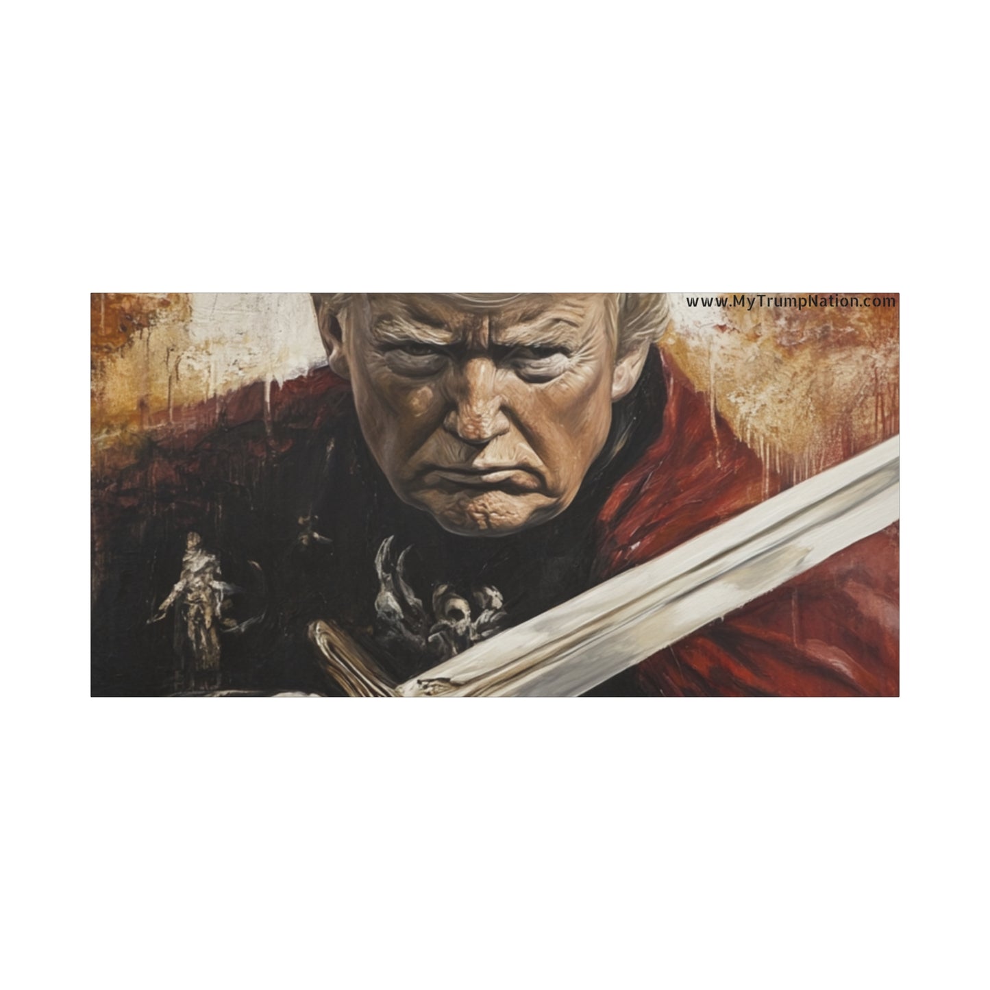 Heroic Canvas Art - Dramatic Portrait of a Leader