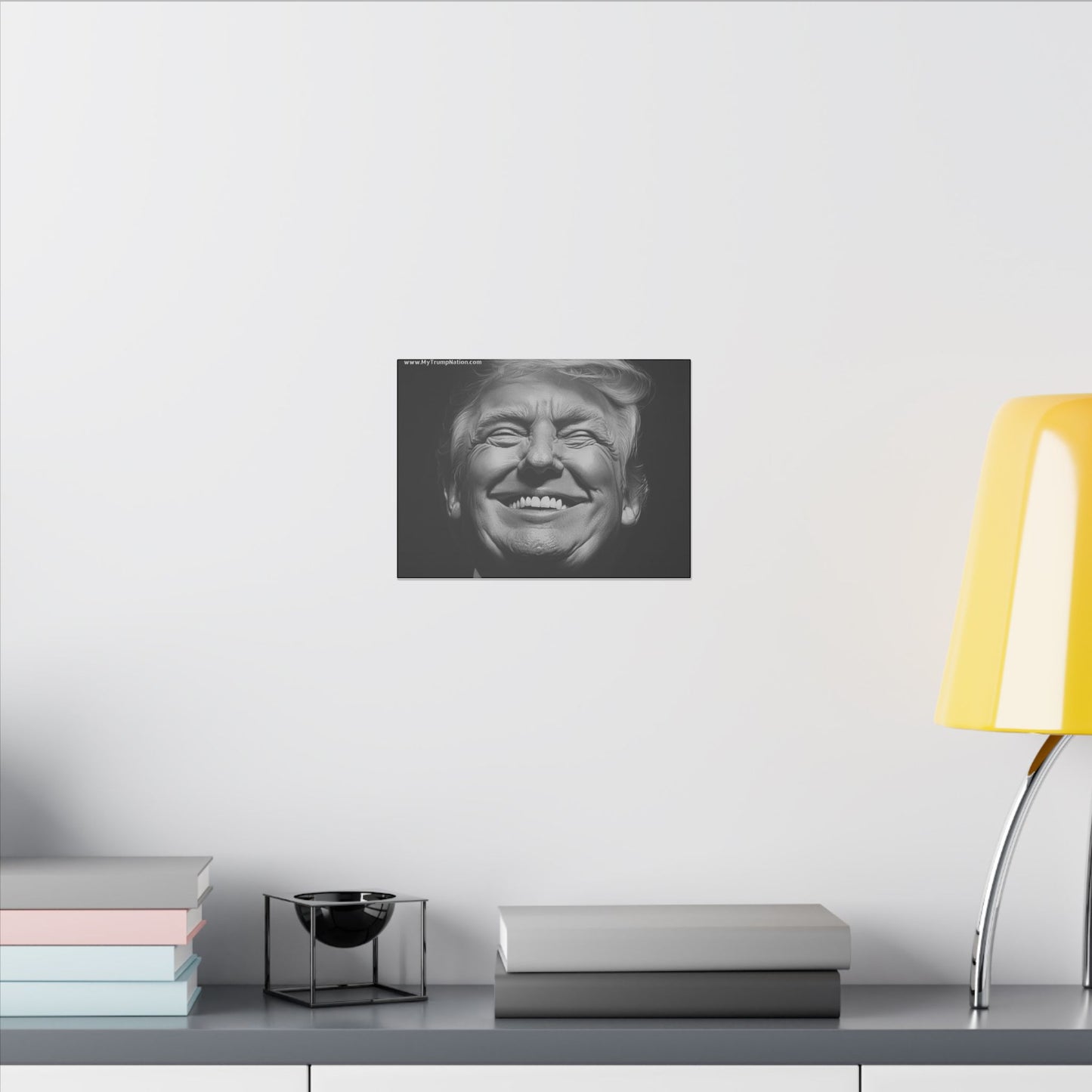 Donald Trump Black & White Canvas Art