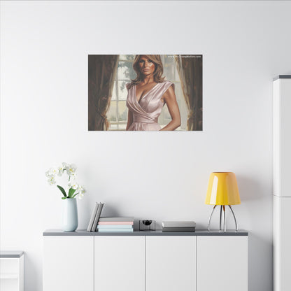 Melania Trump Elegant Canvas Art