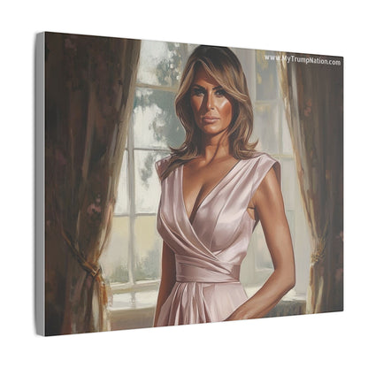 Melania Trump Elegant Canvas Art