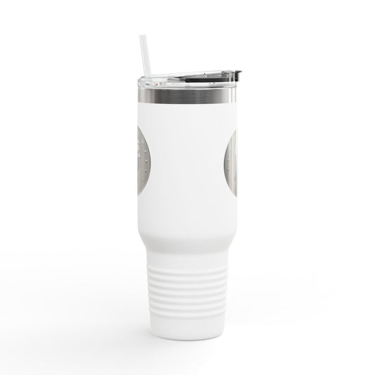 Patriotic Insulated Travel Mug - 40oz with American Flag Design